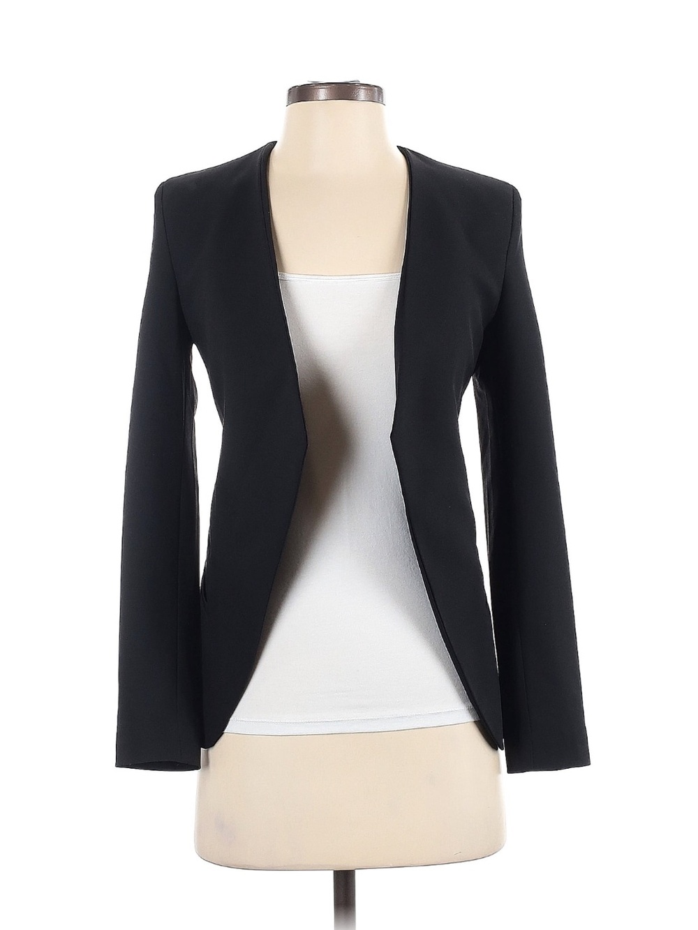 Karen Millen Black Open-Front Tailored Blazer